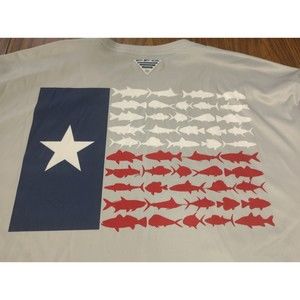 Columbia PFG Omni-Shade Regular Fit Outdoor Fishing Hiking Shirt Mens Large